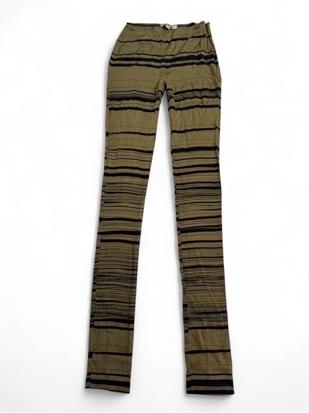 Vintage Mara Hoffman stretchy 95% silk striped pants 🫒✨